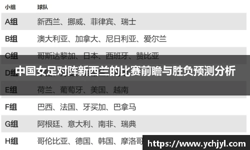 中国女足对阵新西兰的比赛前瞻与胜负预测分析